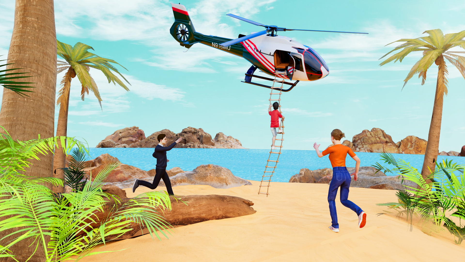 اسکرین شات 2 بازی City Helicopter Fly Simulation
