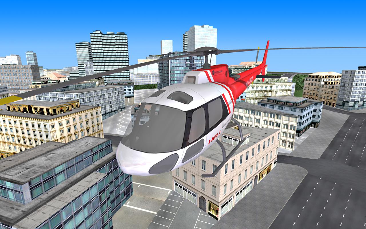 اسکرین شات 4 بازی City Helicopter Fly Simulation