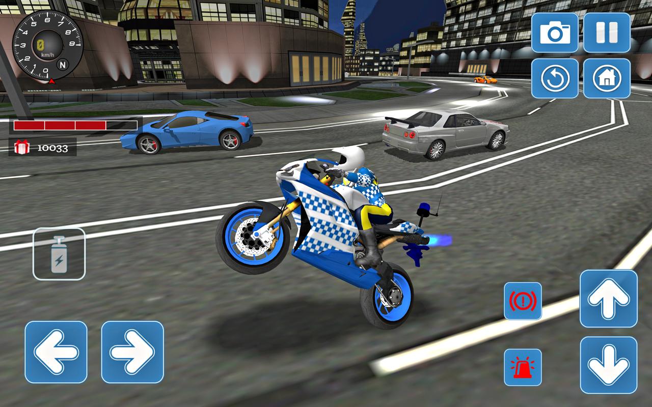 اسکرین شات 1 بازی City Police MotorBike 3D Sim