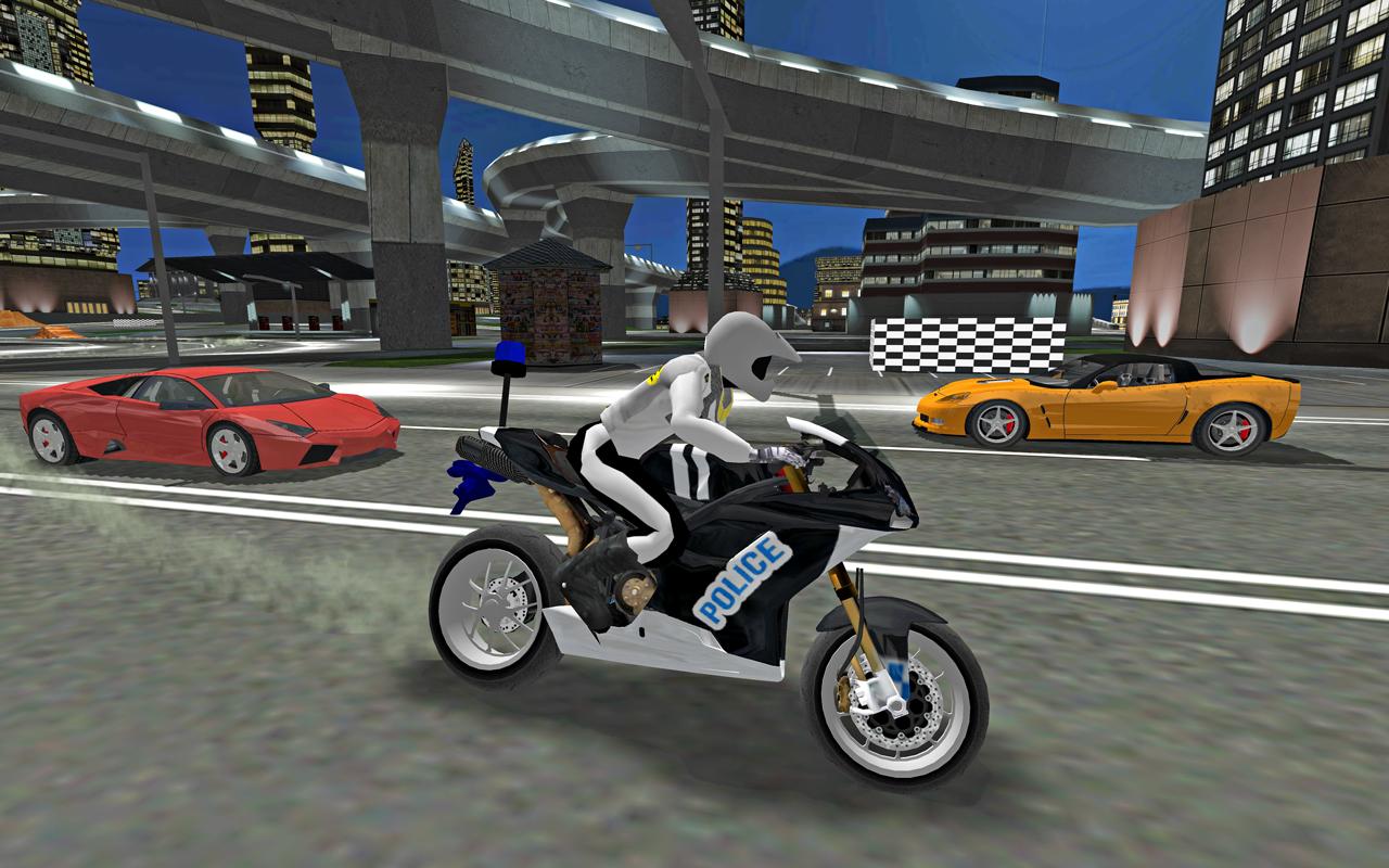 اسکرین شات 4 بازی City Police MotorBike 3D Sim