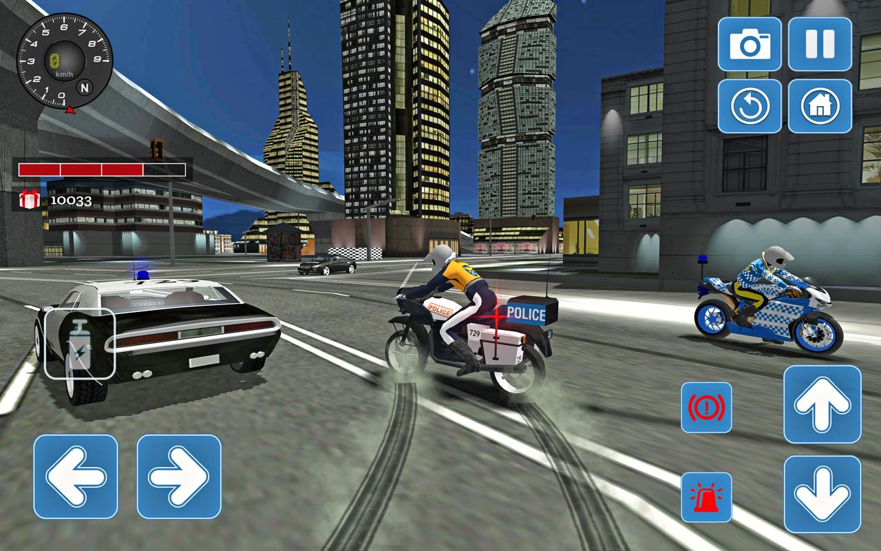 اسکرین شات 5 بازی City Police MotorBike 3D Sim