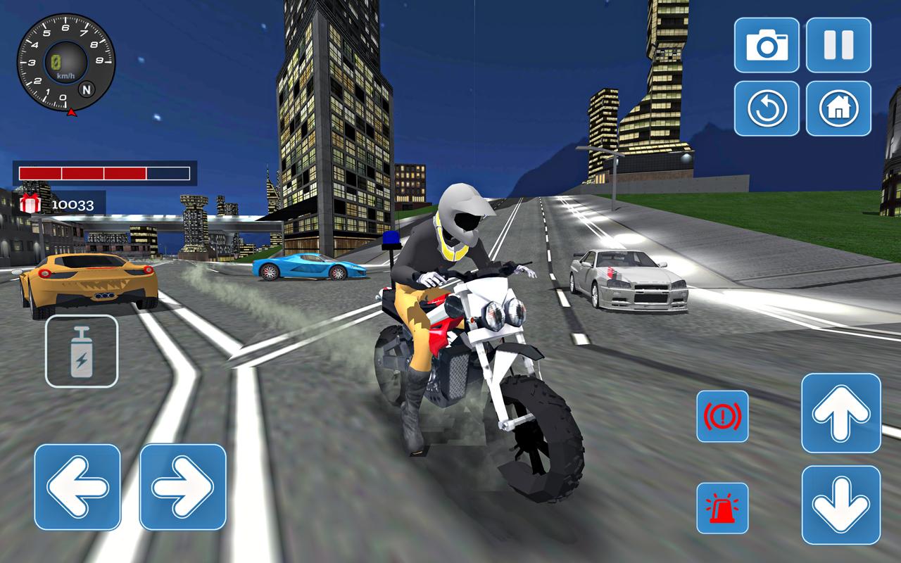 اسکرین شات 8 بازی City Police MotorBike 3D Sim