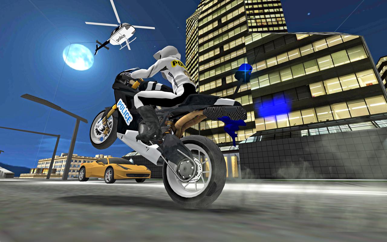 اسکرین شات 6 بازی City Police MotorBike 3D Sim
