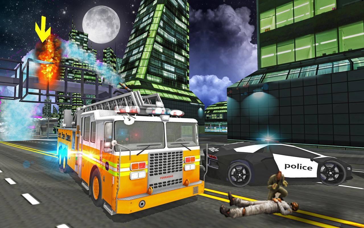 اسکرین شات 2 بازی Fire Truck Rescue Driving Sim