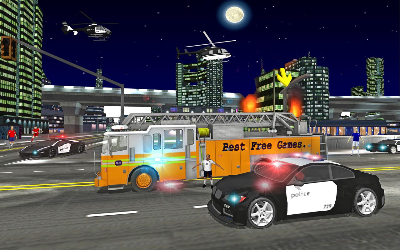اسکرین شات 7 بازی Fire Truck Rescue Driving Sim