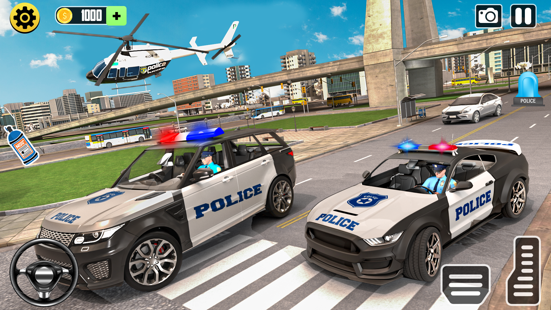 اسکرین شات 1 بازی US Police Cop Car Driving Game