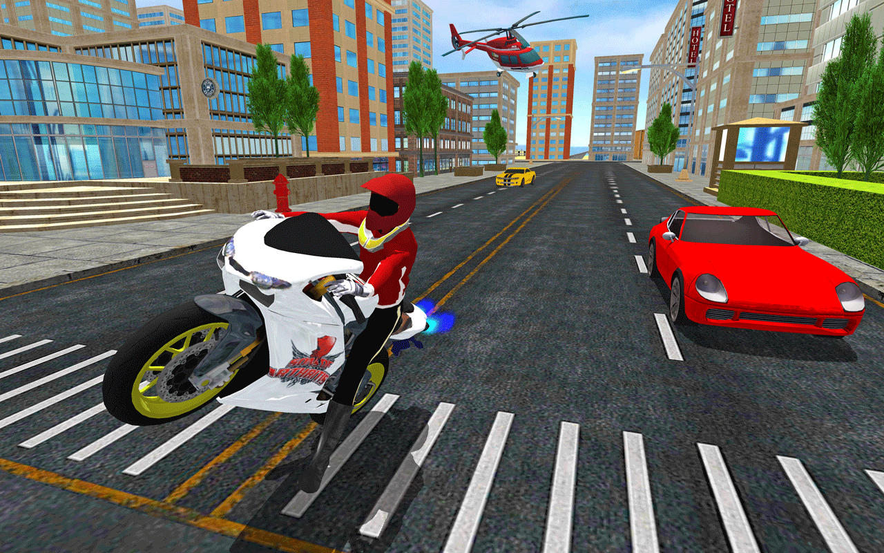 اسکرین شات 3 بازی Sports Bike Simulator 3D 2018