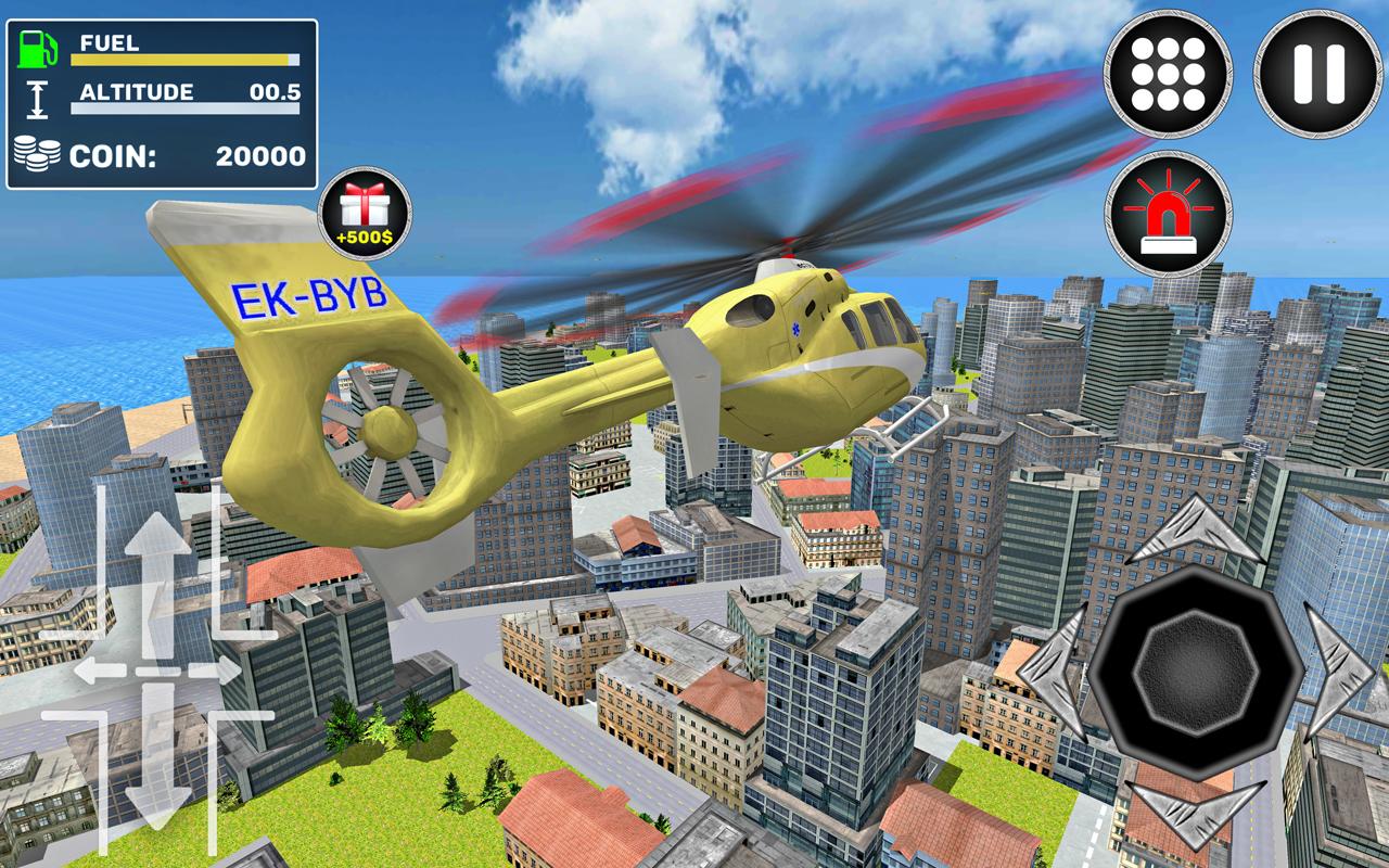 اسکرین شات 2 بازی City Helicopter Flight