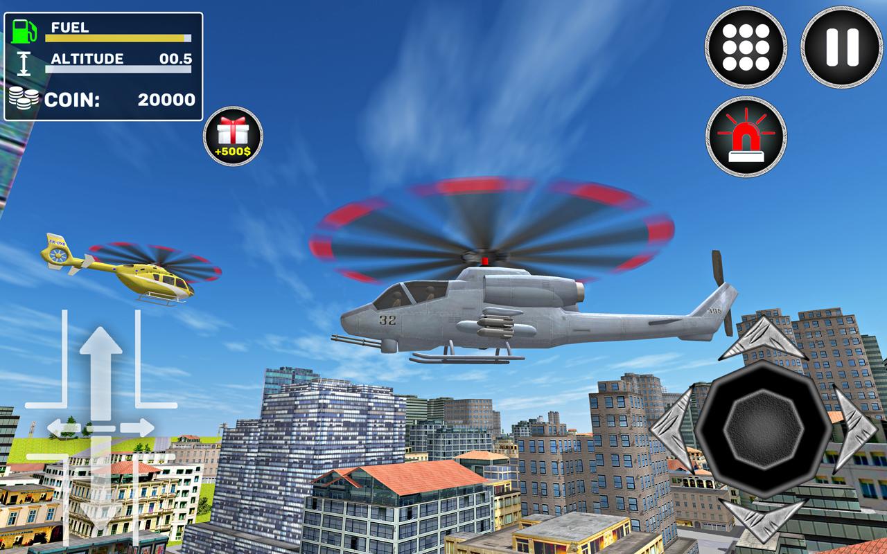 اسکرین شات 3 بازی City Helicopter Flight