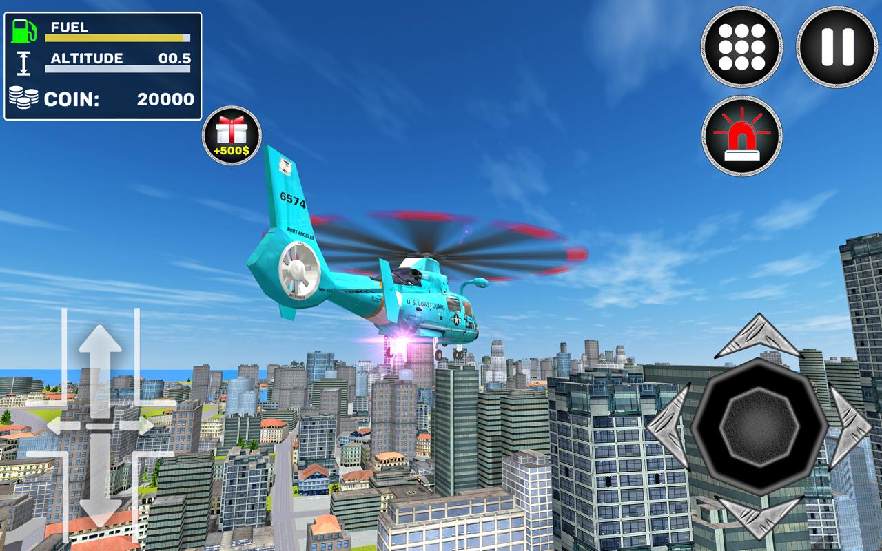 اسکرین شات 4 بازی City Helicopter Flight