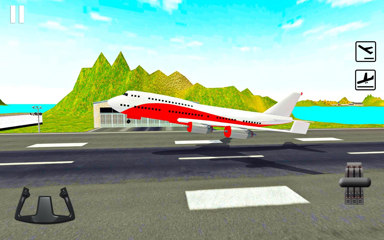 اسکرین شات 4 برنامه Airplane Pilot - Flight Sim