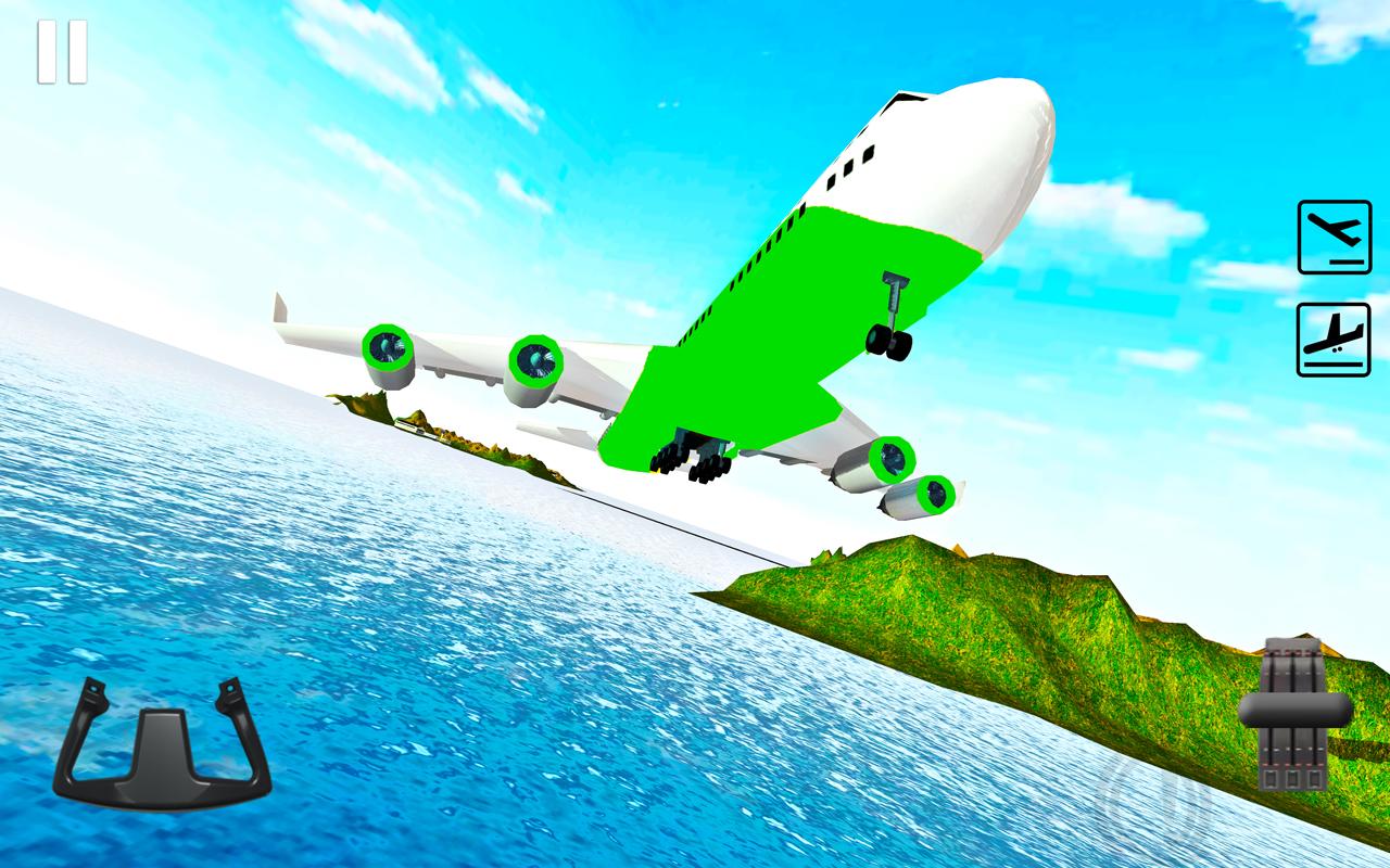 اسکرین شات 2 برنامه Airplane Pilot - Flight Sim