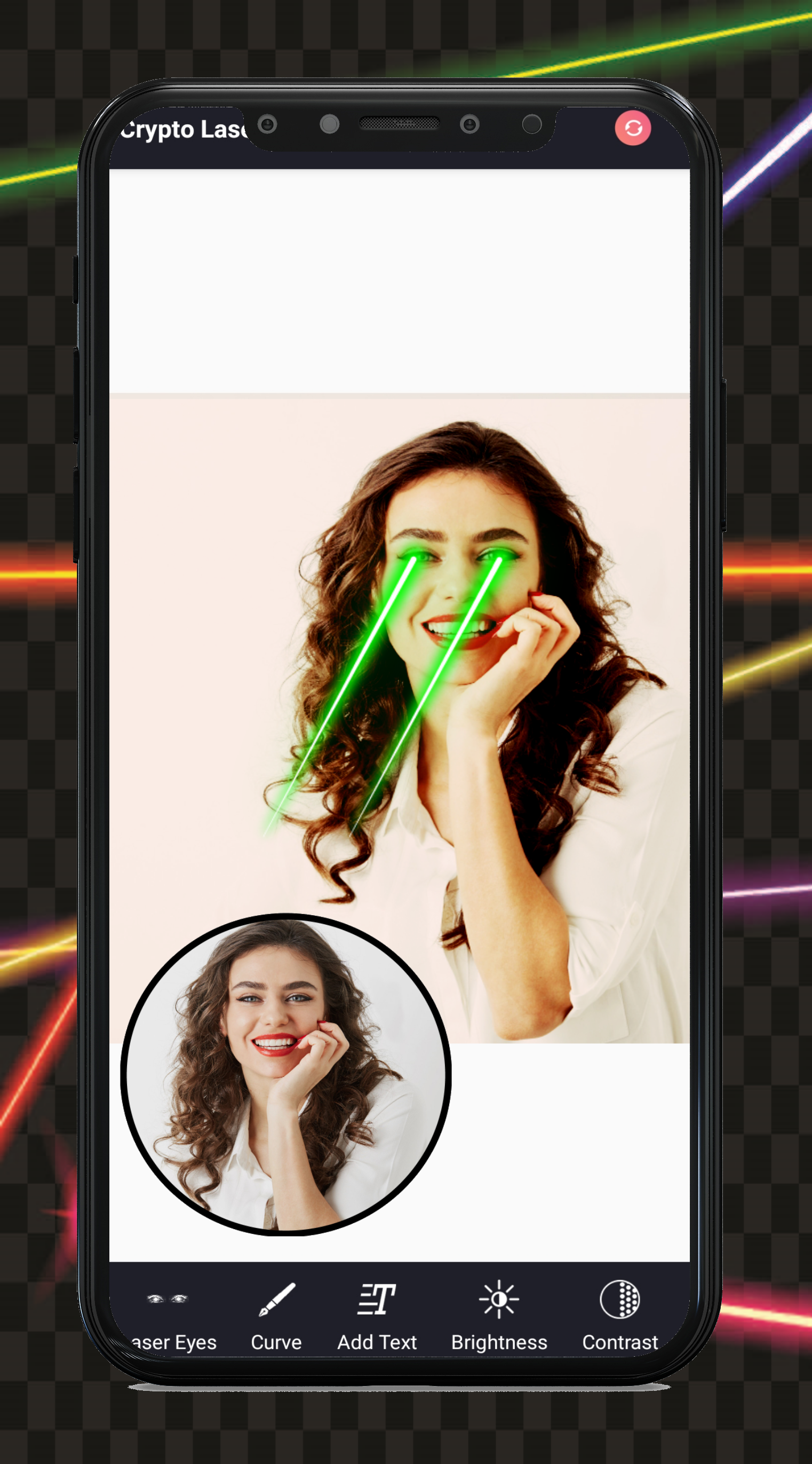اسکرین شات 8 برنامه Add Laser Eyes - Photo Editor