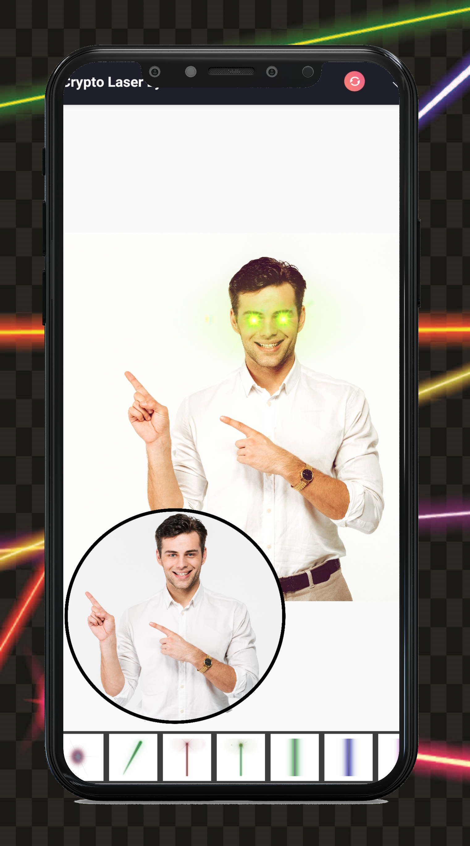 اسکرین شات 7 برنامه Add Laser Eyes - Photo Editor