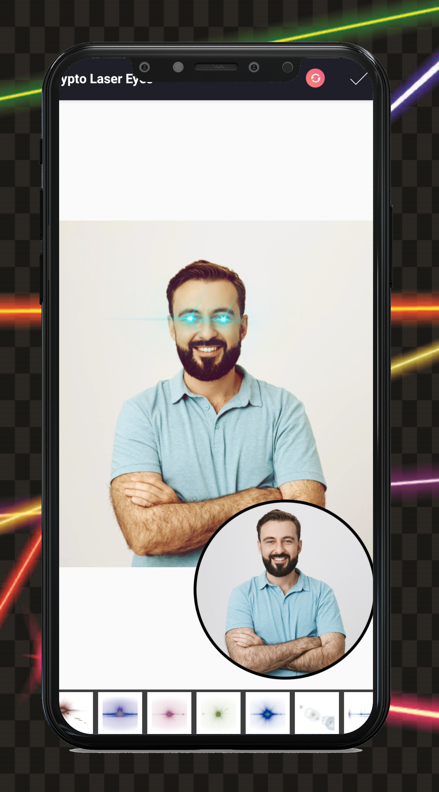 اسکرین شات 5 برنامه Add Laser Eyes - Photo Editor