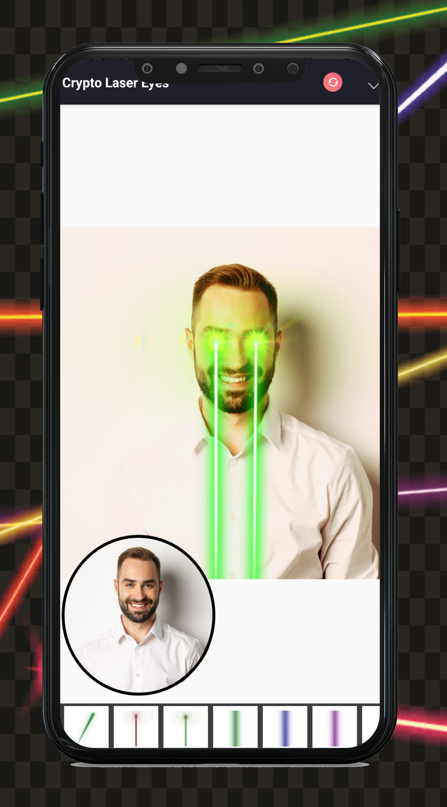 اسکرین شات 3 برنامه Add Laser Eyes - Photo Editor