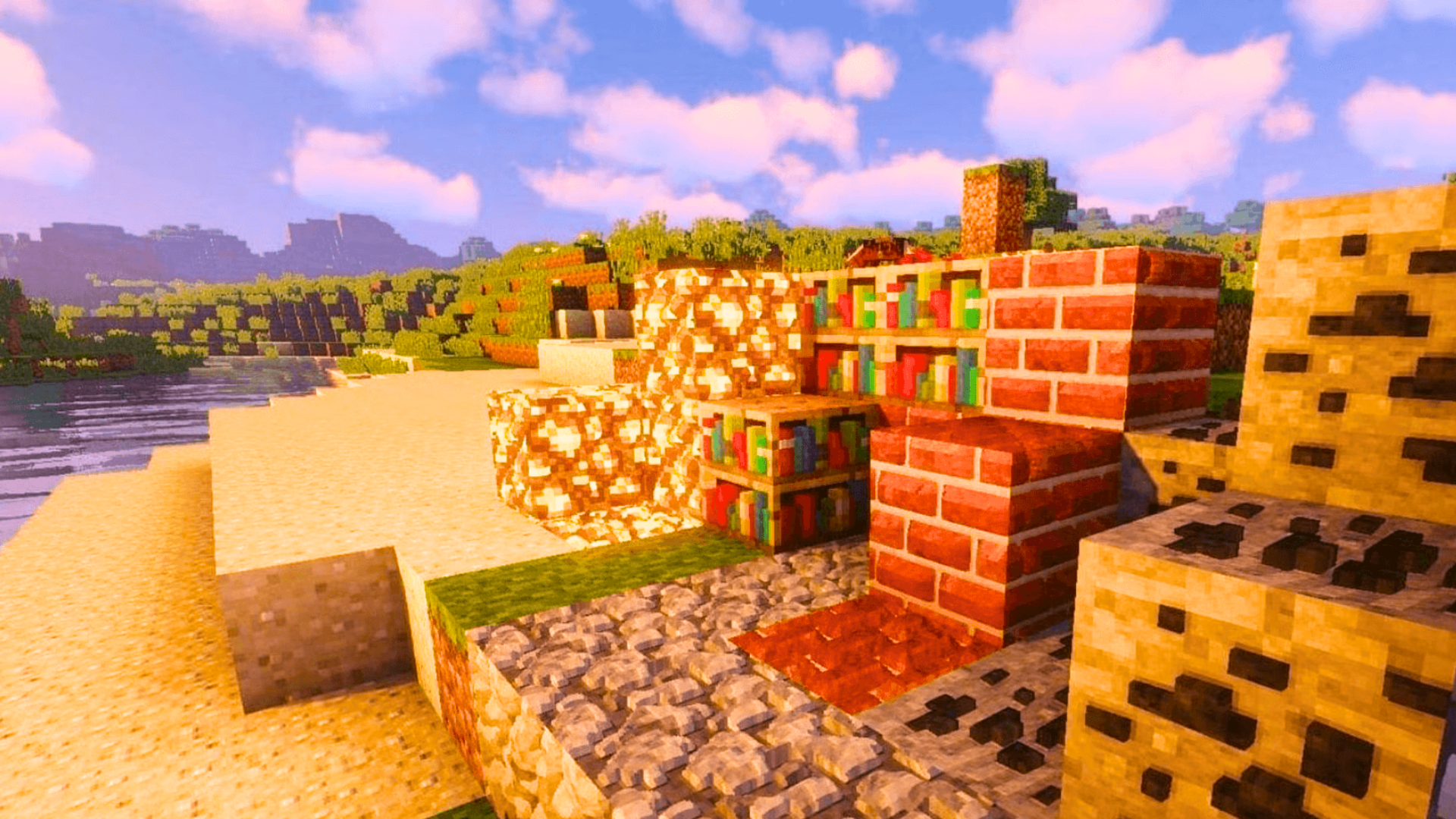 اسکرین شات 2 بازی Realistic Shader Mod Minecraft