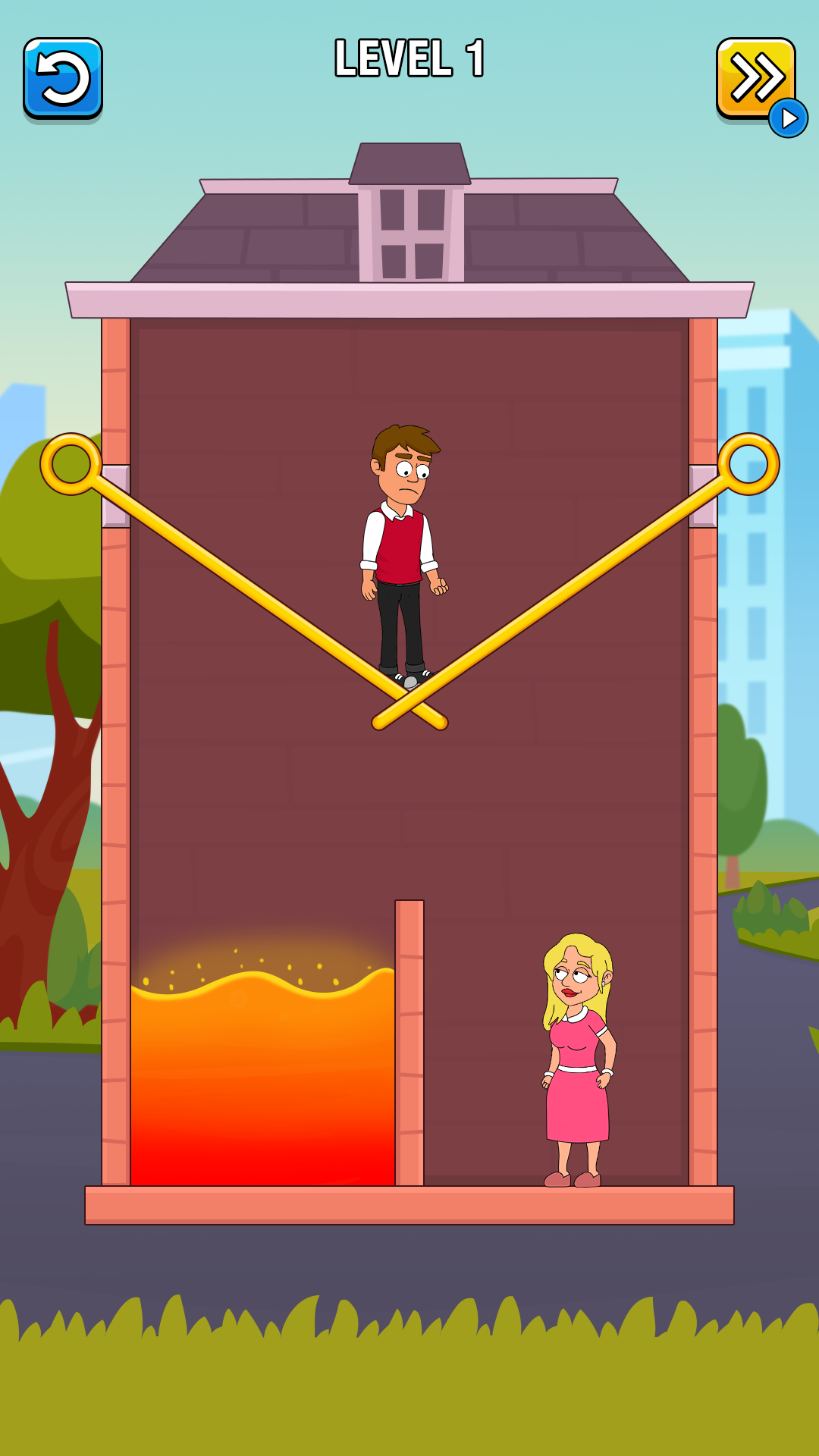 اسکرین شات 1 بازی Rescue Daddy - Save Pull Pin