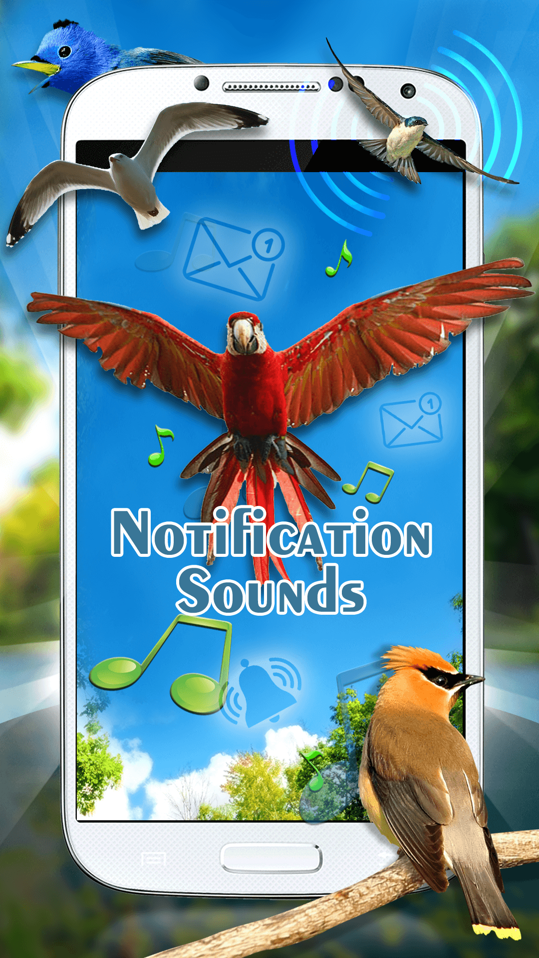 اسکرین شات 2 برنامه Birds Sounds Ringtone