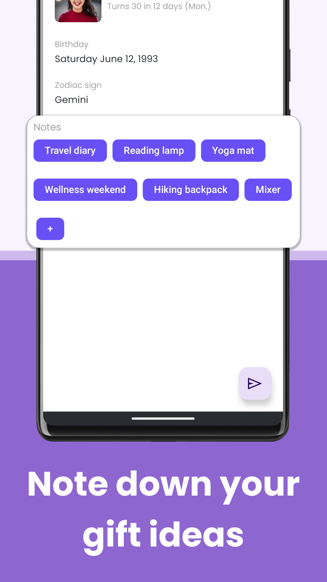 اسکرین شات 7 برنامه Birthday Calendar & Reminder