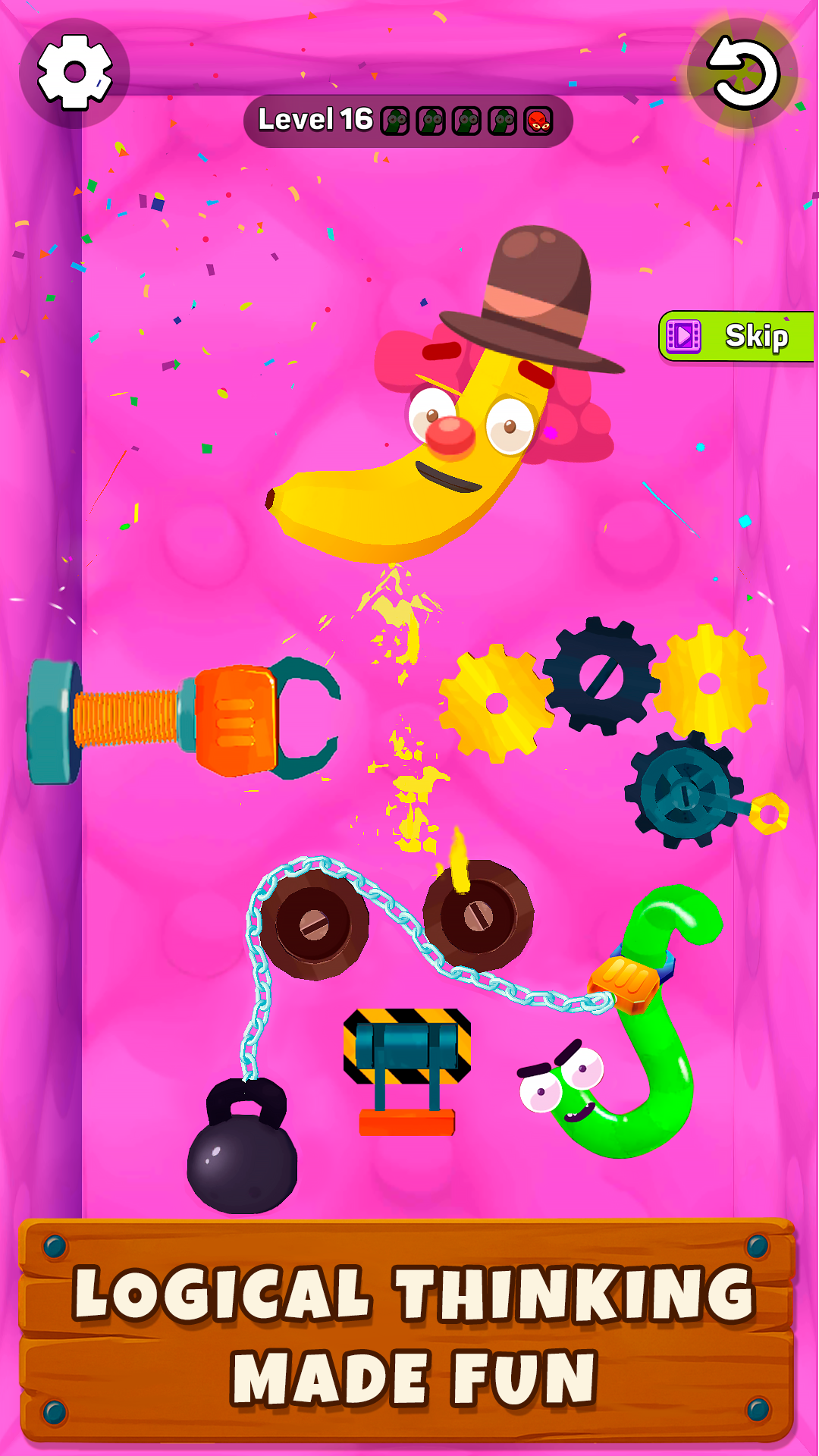 اسکرین شات 7 بازی Worm out: Brain teaser games