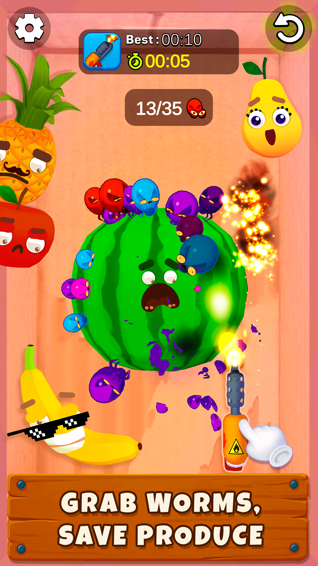 اسکرین شات 4 بازی Worm out: Brain teaser games