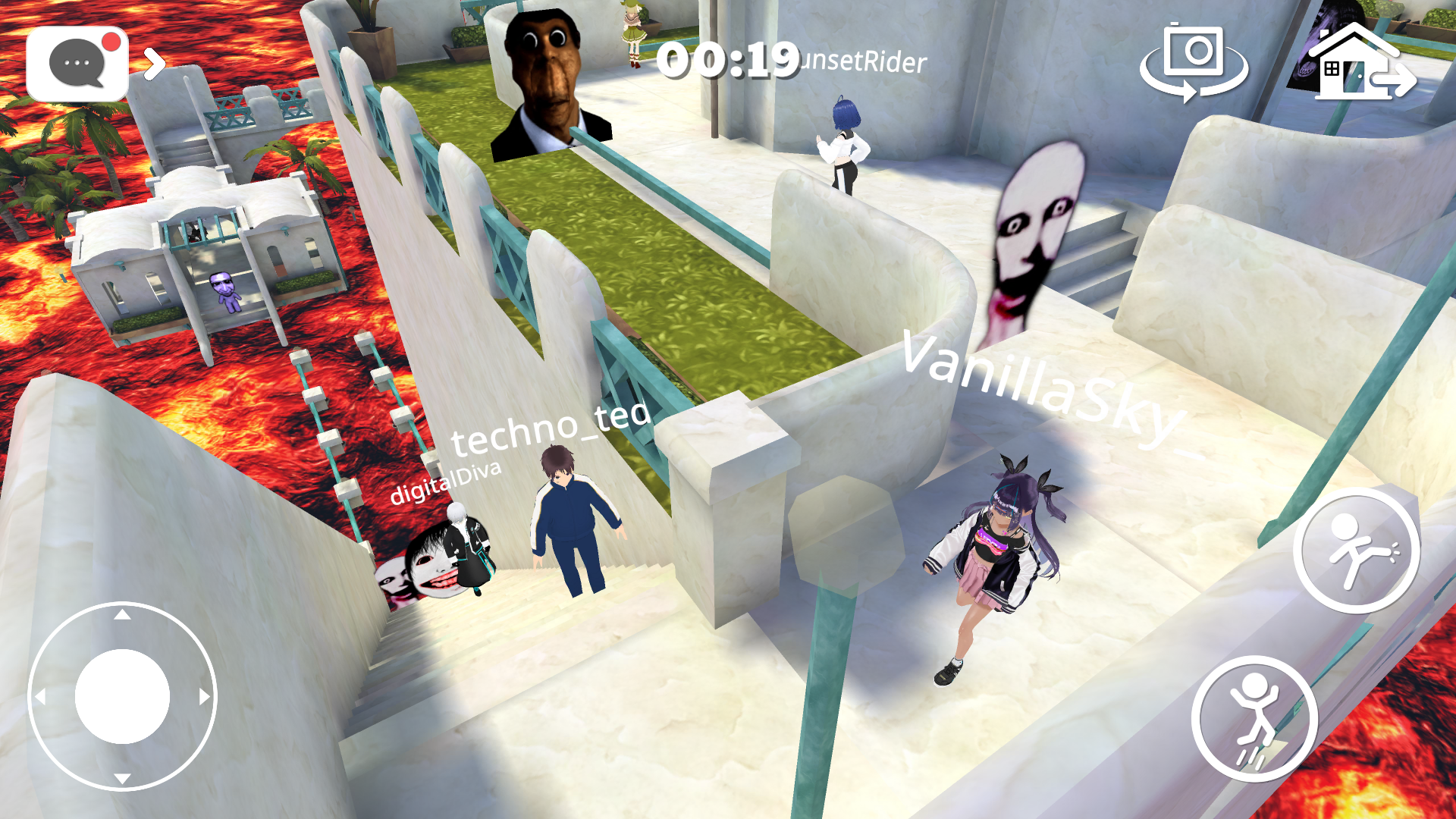 اسکرین شات 1 بازی Floor Is Lava - PVP & Nextbots