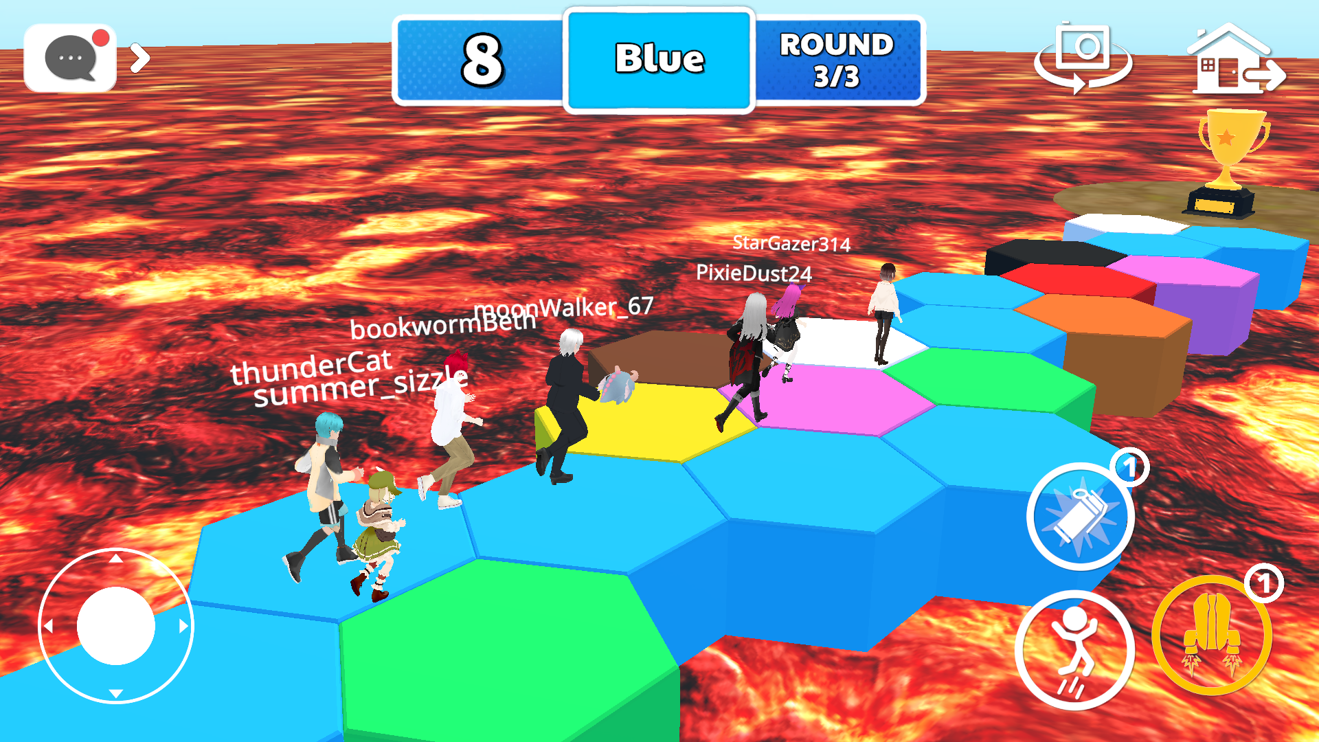 اسکرین شات 6 بازی Floor Is Lava - PVP & Nextbots