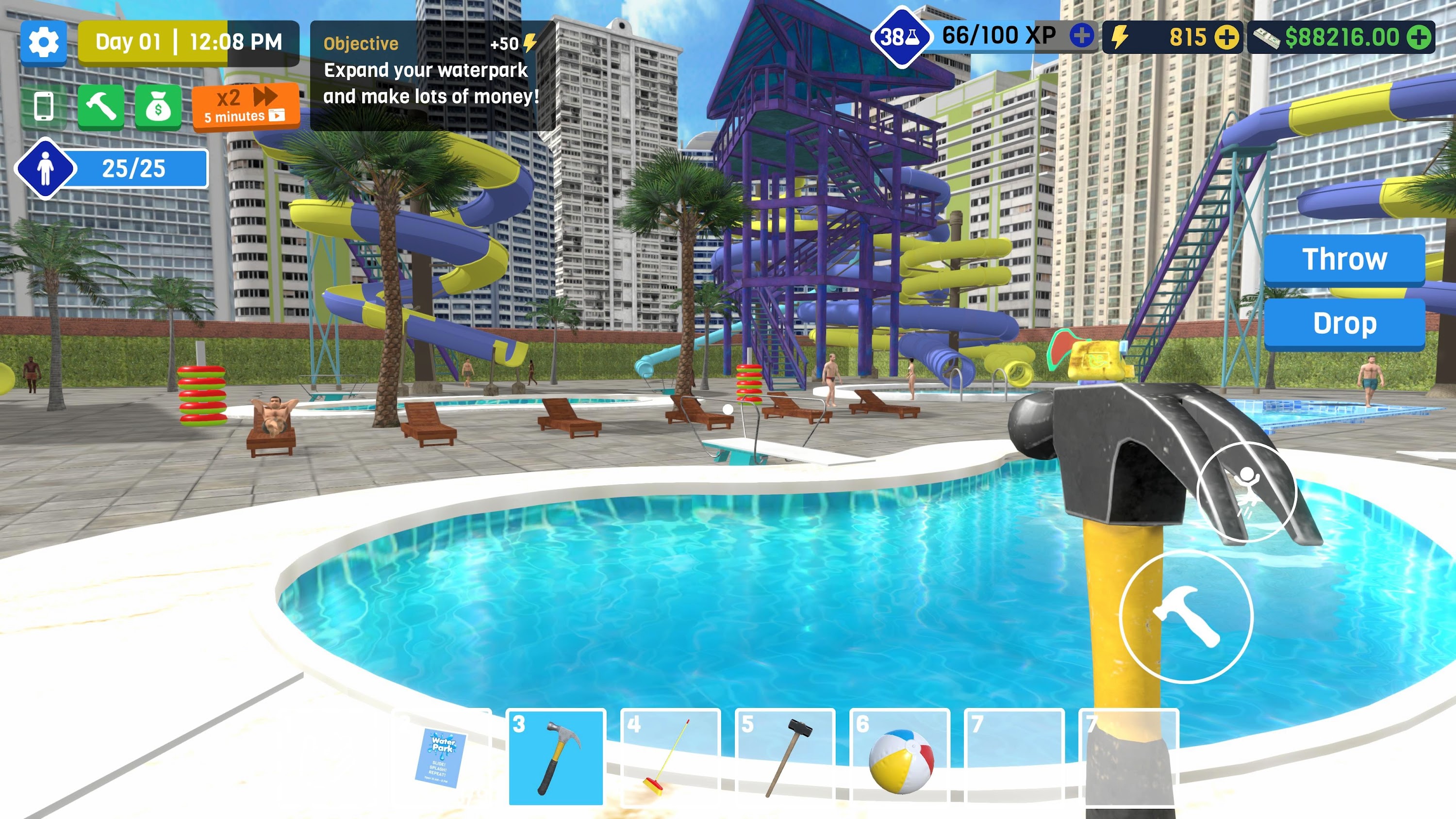 اسکرین شات 3 بازی Waterpark Owner Simulator