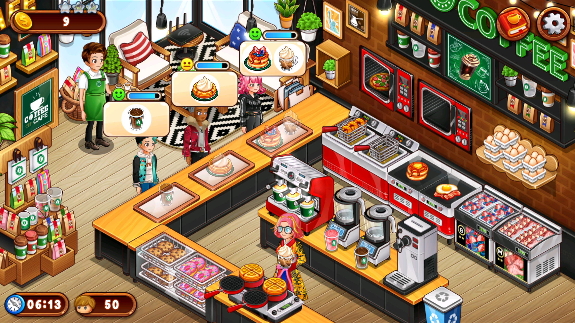 اسکرین شات 8 بازی Cafe Panic: Cooking games