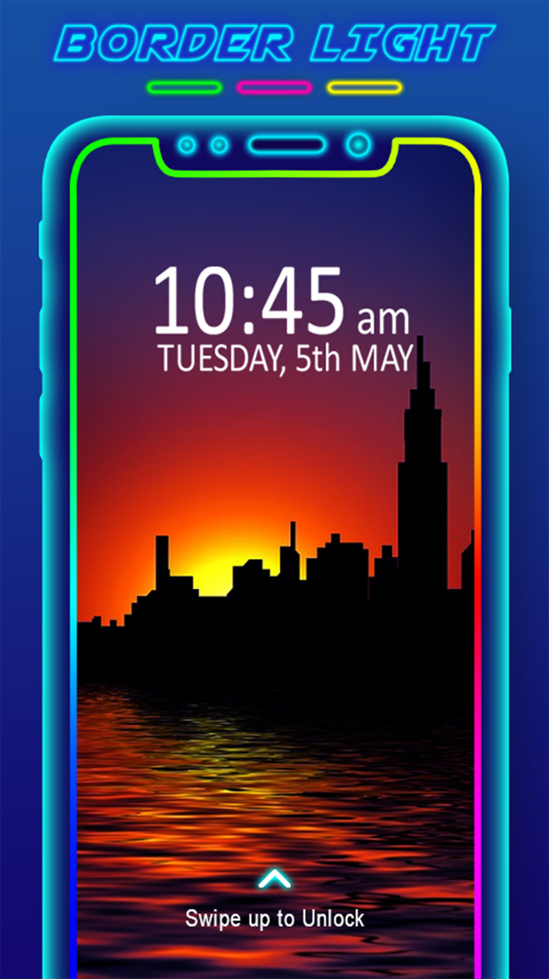 اسکرین شات 1 برنامه Border Light - LED Wallpaper