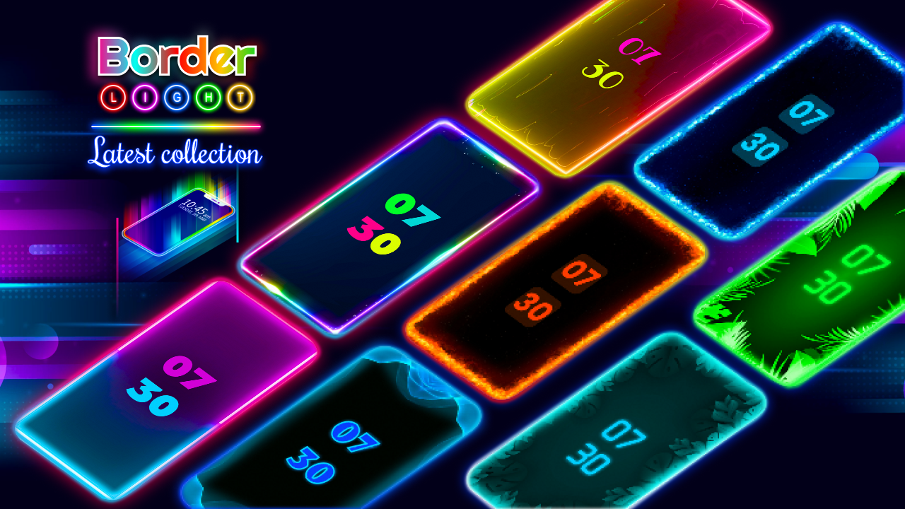 اسکرین شات 3 برنامه Border Light - LED Wallpaper