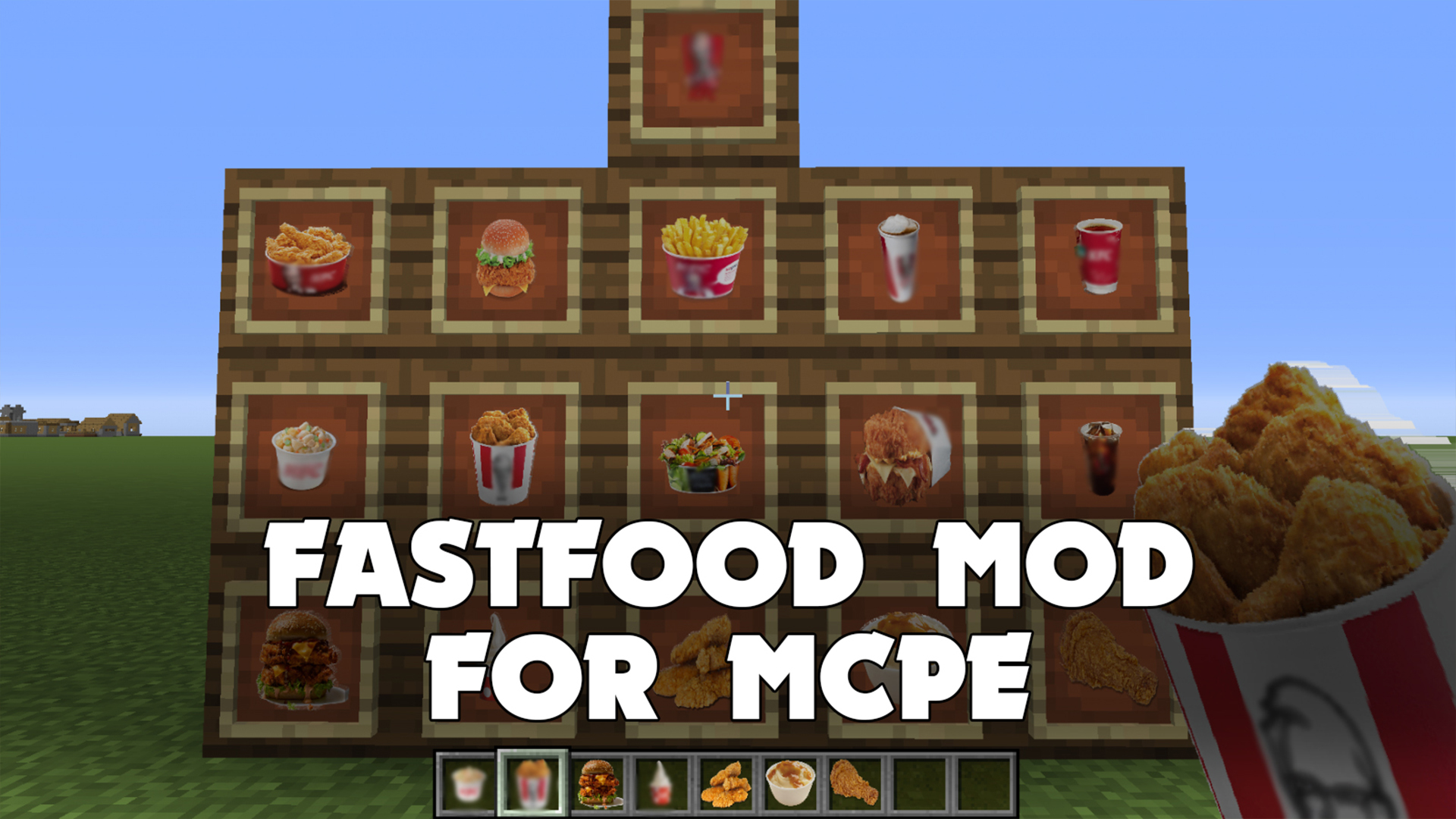 اسکرین شات 3 برنامه Fast Food Mod for Minecraft PE
