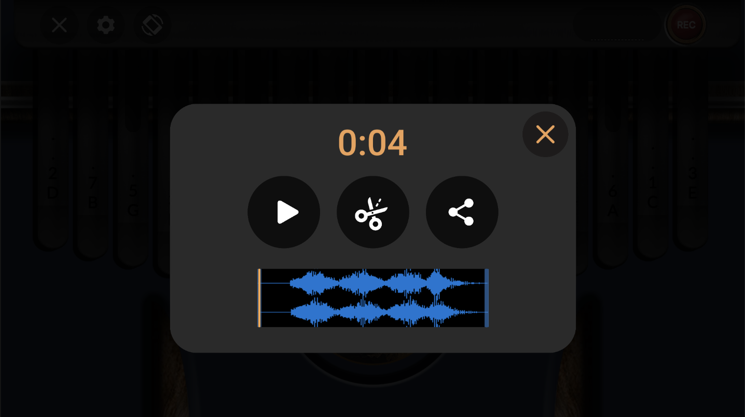 اسکرین شات 3 برنامه Real Kalimba