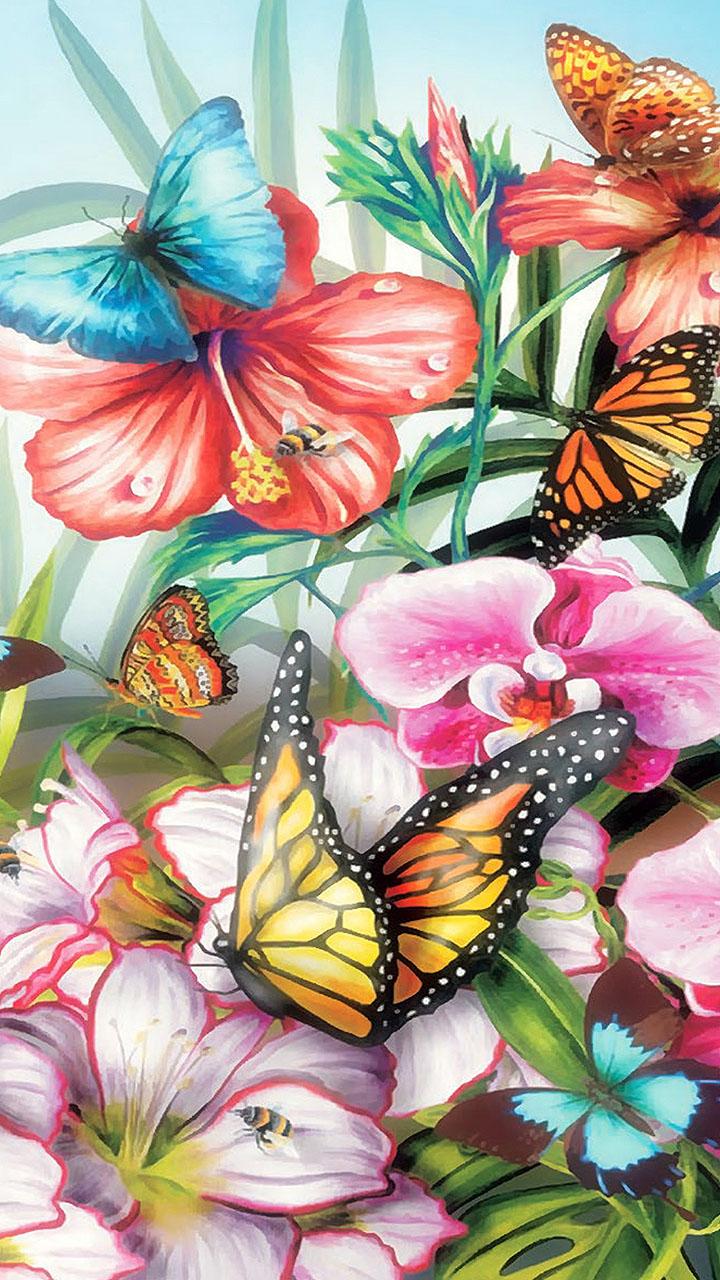 اسکرین شات 1 برنامه Butterfly Live Wallpaper