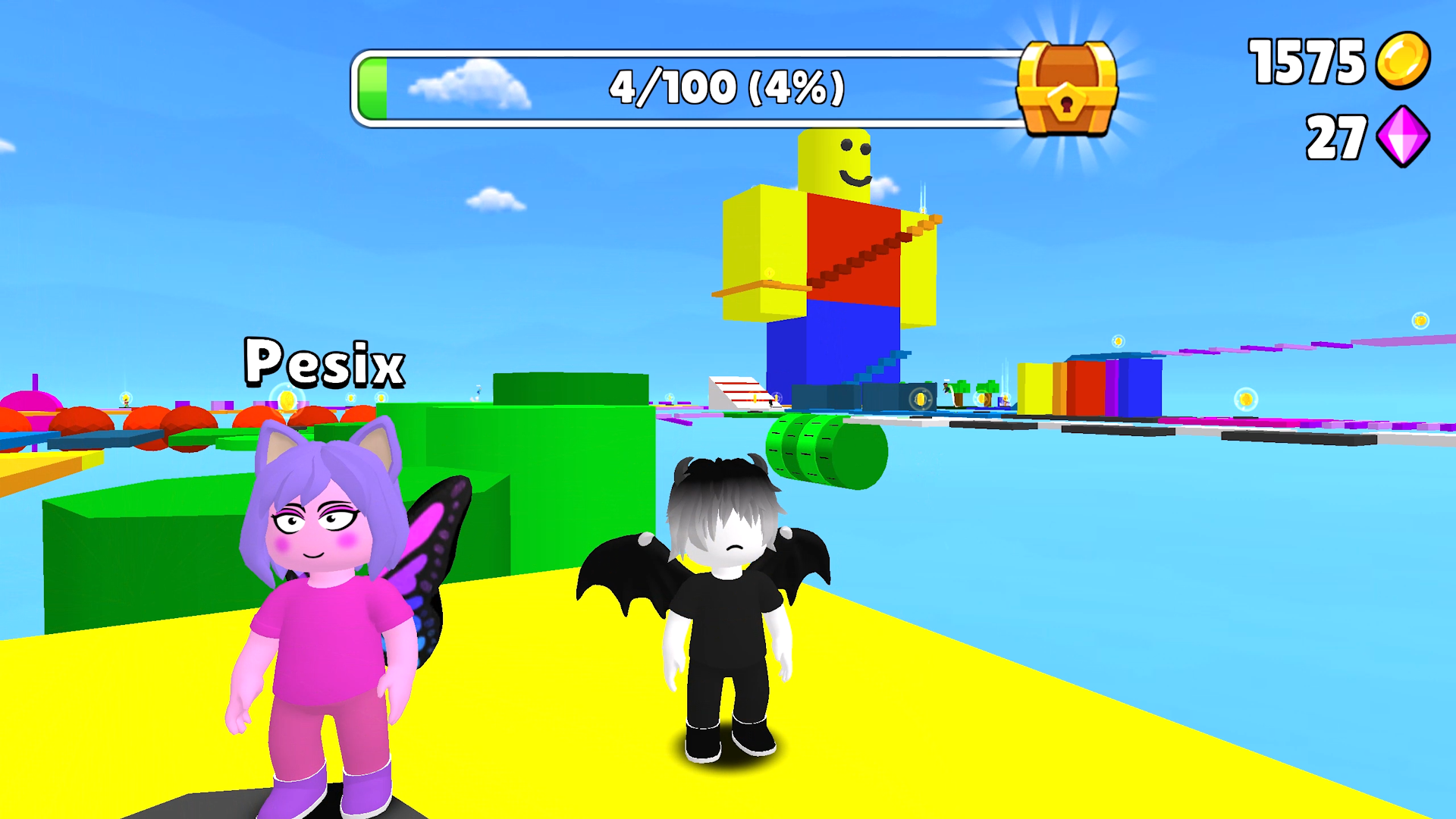 اسکرین شات 2 بازی Obby Parkour: Runner Game