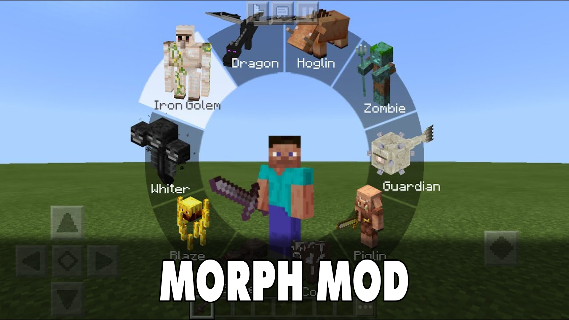 اسکرین شات 1 برنامه Morph Mod for Minecraft