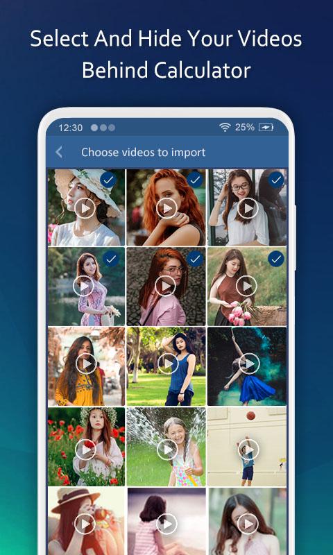 اسکرین شات 5 برنامه Calculator Lock - Hide Photos