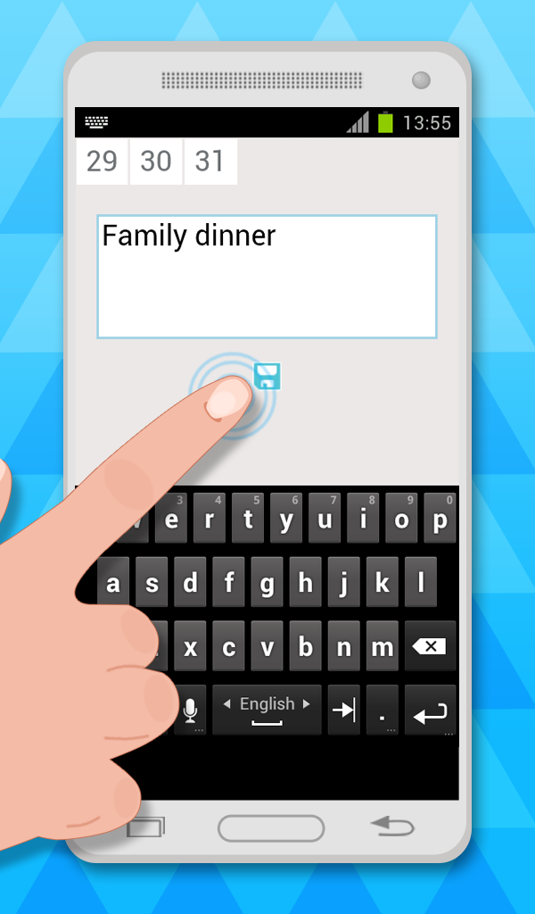 اسکرین شات 2 برنامه monthly calendar app