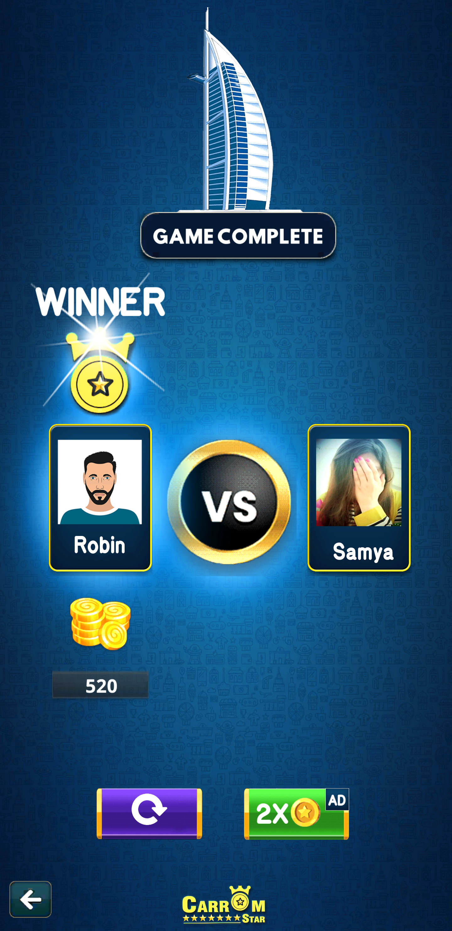 اسکرین شات 6 بازی Carrom Star : Multiplayer Carr