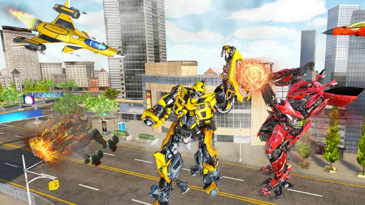 اسکرین شات 5 برنامه Robot Car Games Transform