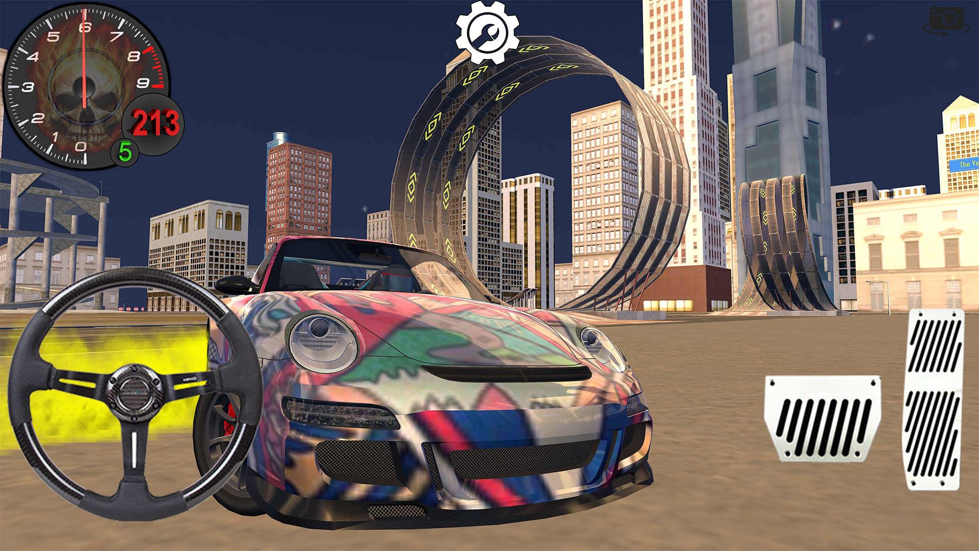 اسکرین شات 4 برنامه Car Driving Simulator Speed