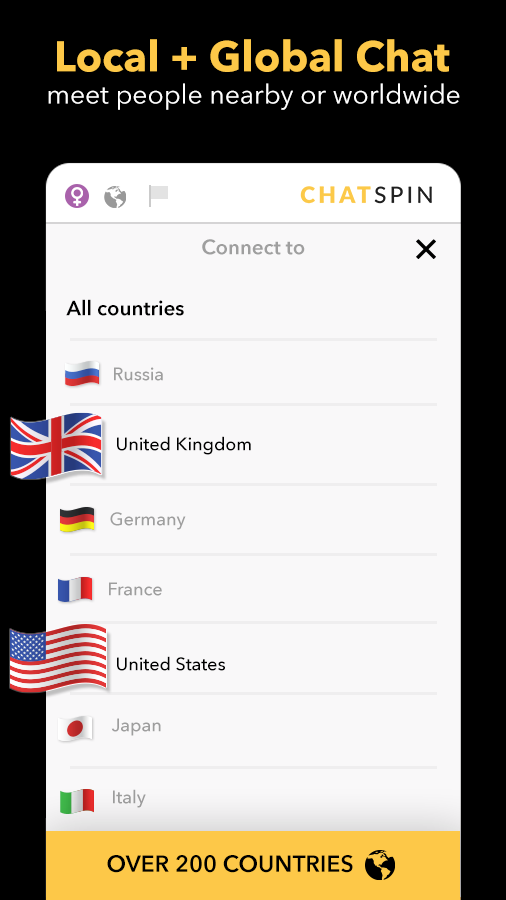 اسکرین شات 6 برنامه Chatspin Random Video Chat Duo
