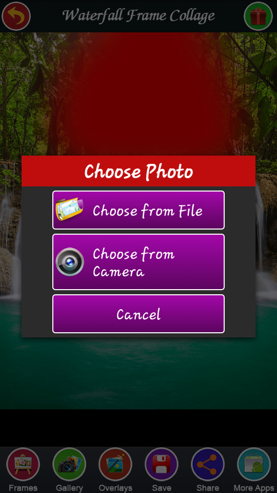 اسکرین شات 4 برنامه Waterfall Frame Collage
