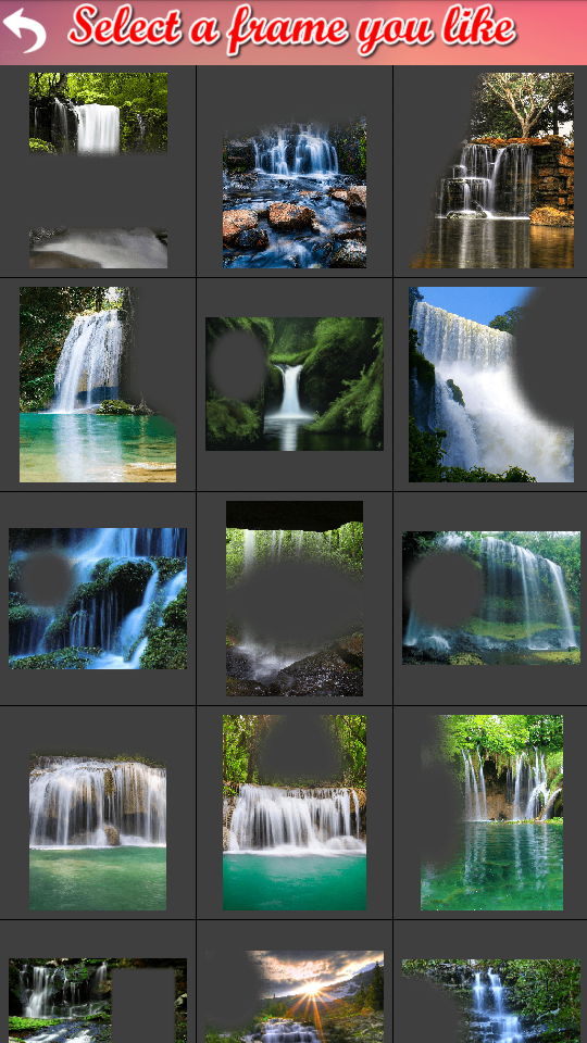 اسکرین شات 3 برنامه Waterfall Frame Collage