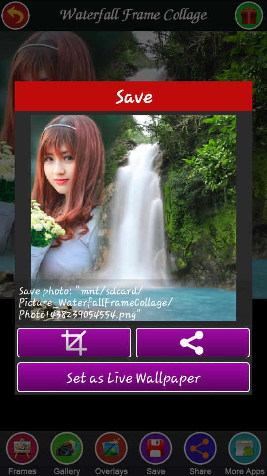 اسکرین شات 7 برنامه Waterfall Frame Collage