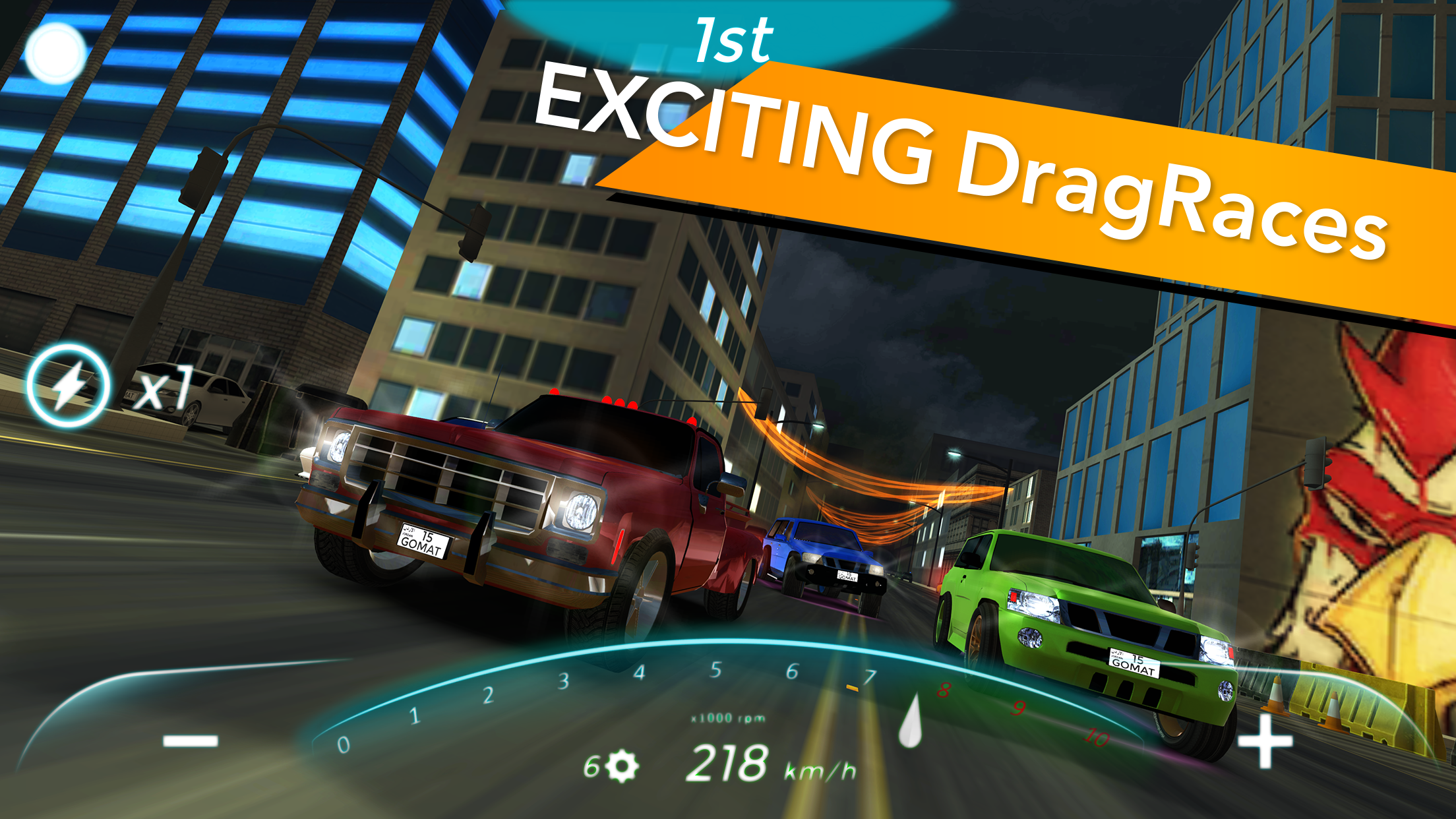 اسکرین شات 4 بازی Gomat - Drift & Drag Racing