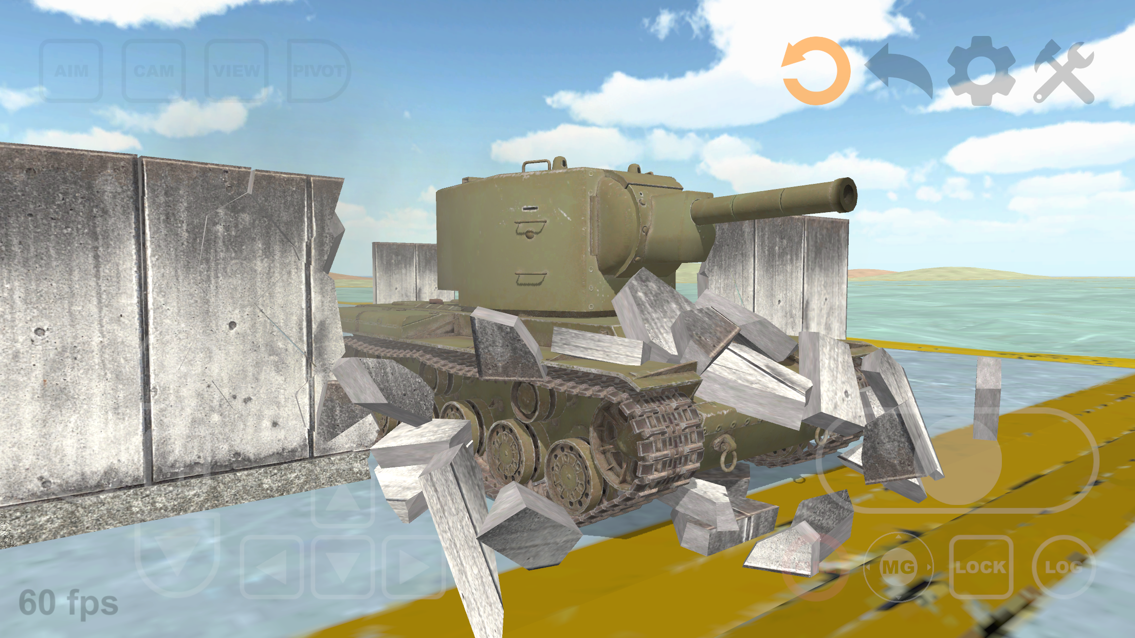 اسکرین شات 1 بازی Tank Physics Mobile Vol.1