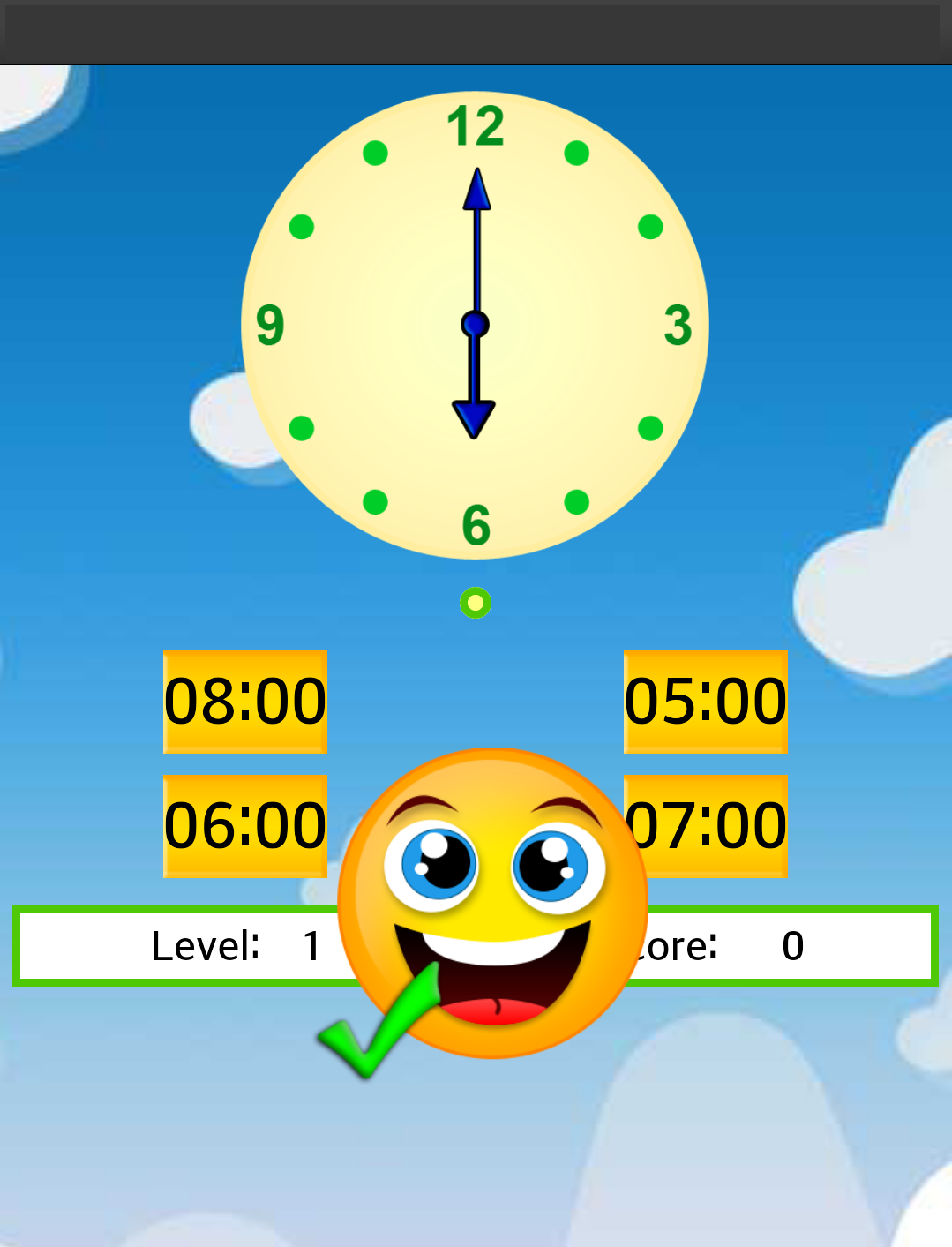 اسکرین شات 3 برنامه clock game for kids