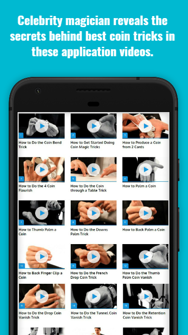 اسکرین شات 2 برنامه Coin Magic Tricks Guide